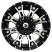 16 inch - Black Machined Face