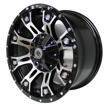 16 inch - Black Machined Face