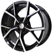 17 inch  - 5x112 - Black Machined Face