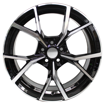 17 inch  - 5x100 - Black Machined Face