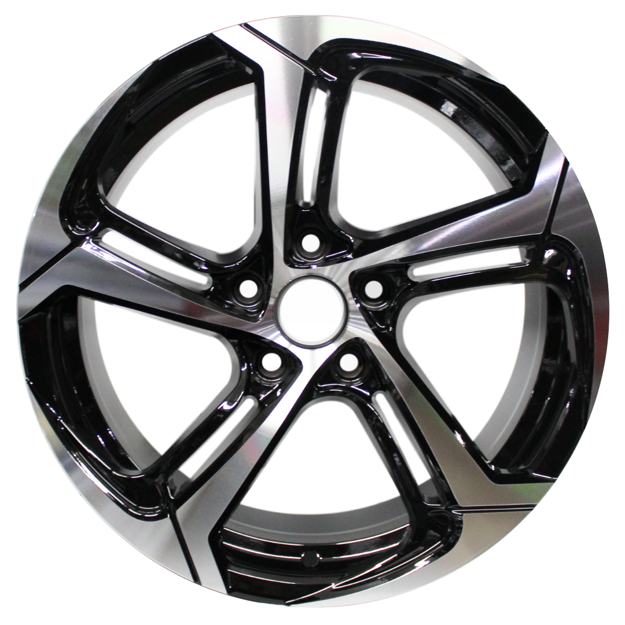 17 inch - 5x112 - Rotary Black Machined Face
