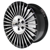 17 inch - Aasta - 5x100 - Black Machined Face
