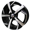 17 inch - Split Style- 5x100 - Black Machined Face