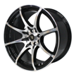 17 inch Ignition - 4x100/114 - Black Machined Face