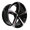 18 inch - 5x112 - Rotary Black Machined face