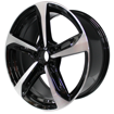 18 inch - 5x112 - Rotary Black Machined face