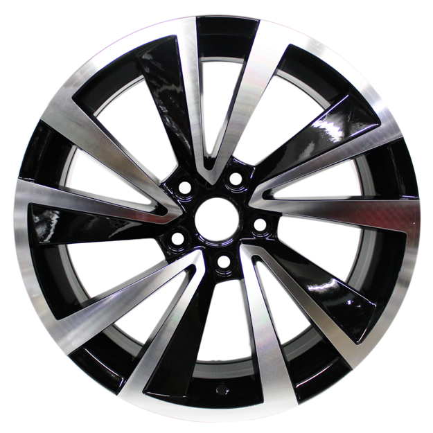 18 inch - Reflector - 5x112 - Black Machined Face