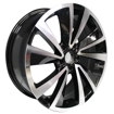 18 inch - Reflector - 5x112 - Black Machined Face