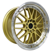 18 Inch - LM Illusion - 5x114/120 - N/W - Gloss Gold with Polished Lip