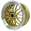 18 Inch - LM Illusion - 5x114/120 - N/W - Gloss Gold with Polished Lip