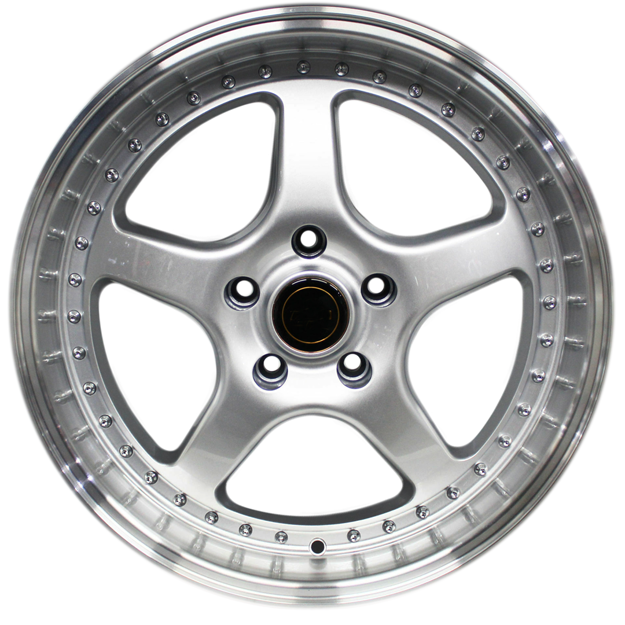 18 Inch - PDX - 5x120 - Silver with Machined Lip