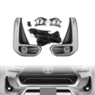 Toyota Hilux Raider 2021 Fog Lamp Kit - Chrome trim