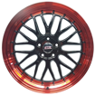 20 inch - STR Racing - 5x114 - Black w/ Red