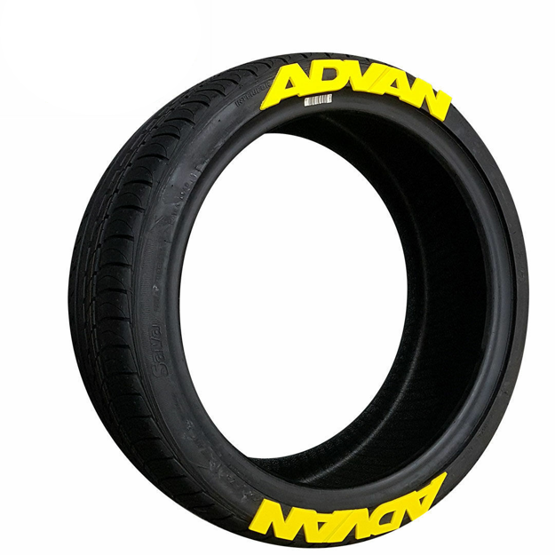 ADVAN Tyre Letters (Yellow)