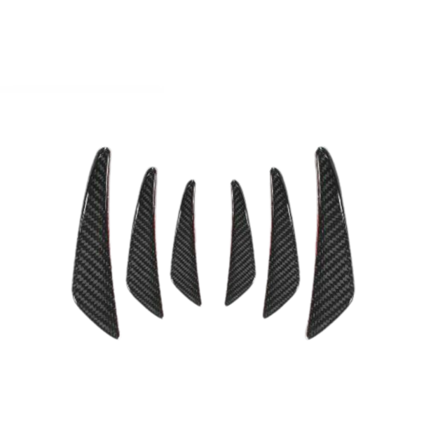 D2 Spec Carbon Fibre Cannards (6pc - Plastic)