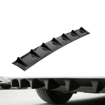 Universal Fin 7 Wing Gloss Black Rear Bumper Difuser