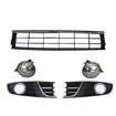 Polo Vivo (14-19) Silverline Fog Lamp Covers With Centre Grille
