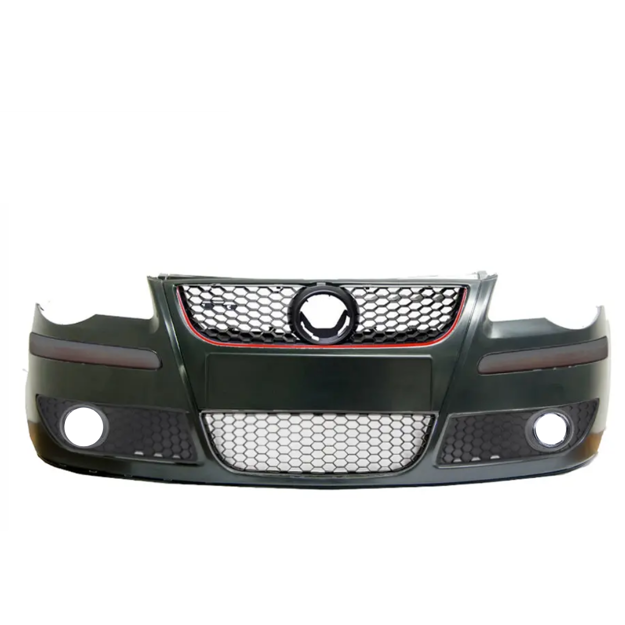 Suitable To Fit- Polo 9n3 (05-09) GTI Style Plastic Front Bumper GTI Style  Bumper Unpainted Plastic Upper Honeycomb Grille Included Bottom Honeycomb  Grille Covers Included Emblem Grille Badge Not Included GTI Badge