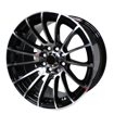 15 inch Wish - 4x100/108 - Black Machined Face      Black Machined Face     15x 4x100/108 PCD     15X8.0J     ET:25     CB:72     Fits all Golf 1,2,3,Toyota,Opel,Honda,Nissan...etc...     Sold as a set of 4 Mag Wheels Only   