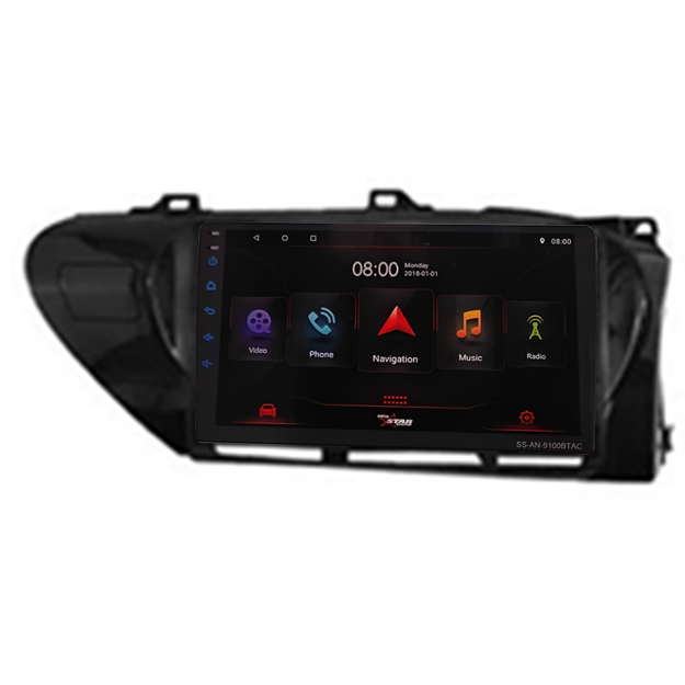 Starsound SS-AN-9100BTAC 9 inch Android Toyota Hilux 2016-2018