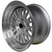 15 inch Panther - 4x100/114 Silver Machined Lip
