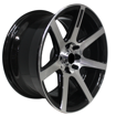 15 inch - Capone - 4X100/114 - Black Machined Face