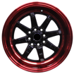 15 inch - Eleanor  - 4x100/114 - Gloss Black Red Lip 