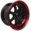 15 inch - Eleanor  - 4x100/114 - Gloss Black Red Lip 