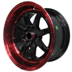 15 inch - Eleanor  - 4x100/114 - Gloss Black Red Lip 