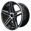 15 inch - Phoenix - 5x114 - Black Machined Face