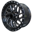 18 inch - Malibu - 6x139 - Black + Milling