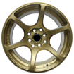 15 inch - Katana - 4X100/114 - Gold + Spoke Milling 