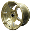 15 inch - Katana - 4X100/114 - Gold + Spoke Milling 