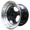 15 inch - Maestro  - 4x100/114 - Gloss Black  Machined Lip 