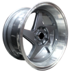 15 inch - Incline - 4x100/114 - Grey Machine Lip 