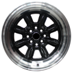 15 inch - Mini Lite Reps - 4X100/114 - Black Machined Face