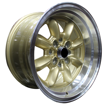 15 inch - Mini Lite Reps - 4X100/114 - Gold Machined Lip 