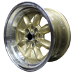 15 inch - Mini Lite Reps - 4X100/114 - Gold Machined Lip 