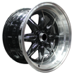 15 inch - Mini Lite Pro Reps - 4X100/114 - Black Machined Lip 