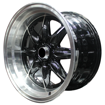 15 inch - Mini Lite Pro Reps - 4X100/114 - Black Machined Lip 