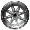 15 inch - Mini Lite Pro Reps - 4X100/114 - Silver Machined Lip 