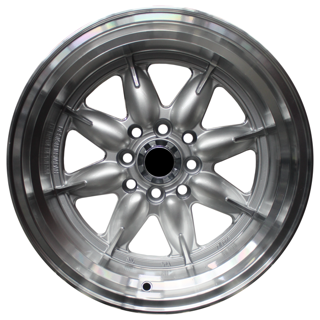 15 inch - Mini Lite Pro Reps - 4X100/114 - Silver Machined Lip 