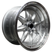 15 inch - Mini Lite Pro Reps - 4X100/114 - Silver Machined Lip 