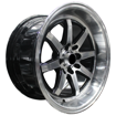 15 inch - Eleanor  - 4x100/114 - Black Machined Face 