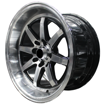 15 inch - Eleanor  - 4x100/114 - Black Machined Face 