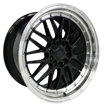 19 Inch - LM Illusion - 5X114/120 -N/W - Gloss Black Polished Lip 8.5-9.5