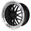 19 Inch - LM Illusion - 5X114/120 -N/W - Gloss Black Polished Lip 8.5-9.5