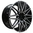 20 inch - Monarch - Forged - 5X112 - N/W - Black Machined Face 10J/11J 