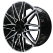 20 inch - Monarch - Forged - 5X112 - N/W - Black Machined Face 10J/11J 