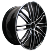 20 inch - Dinero - Forged - 5X130 - N/W - Black Machined Face 9.5J/11J 